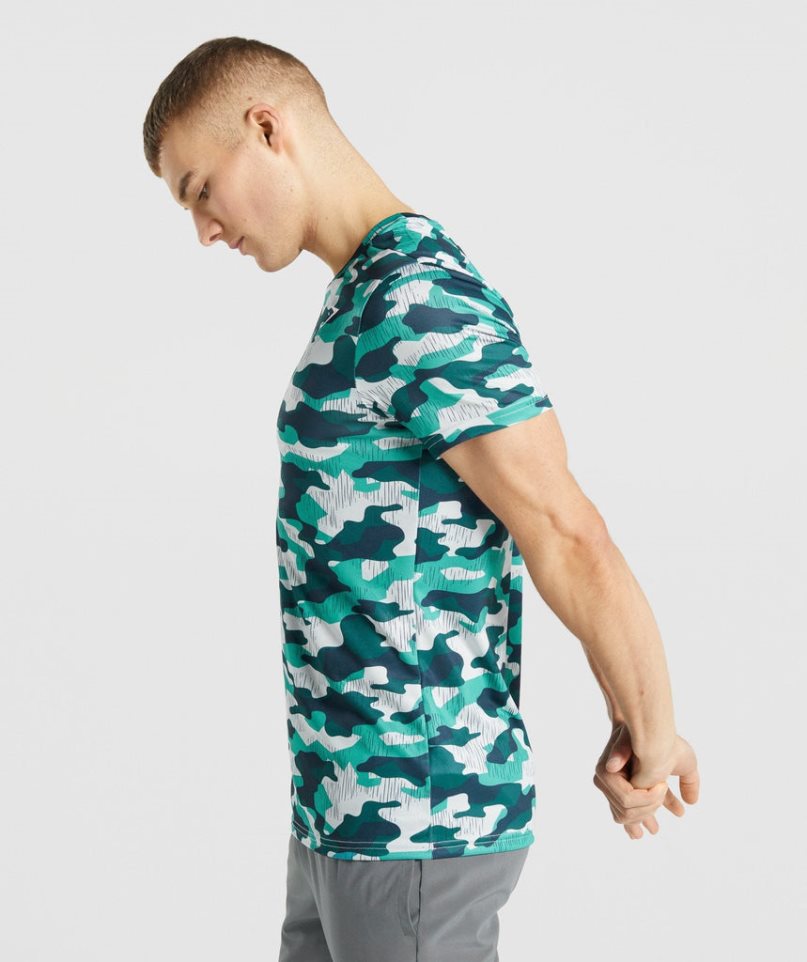 Koszulki Gymshark Arrival Męskie Camo | PL 205LHD